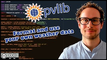 pvlib python 07: Preprocess external data