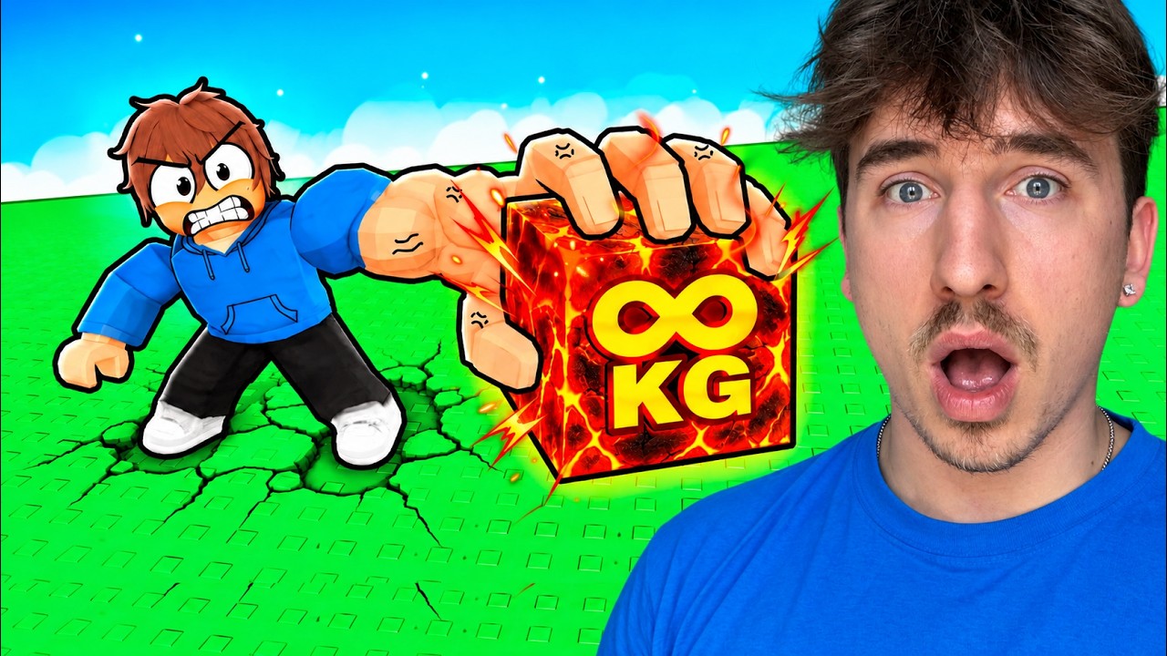 Felemeltem a VILÁG LEGNEHEZEBB Kockáját Robloxban...