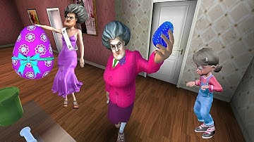 Scary Teacher 3D - Trouble in Paradise New Levels New Update iOS/Android GamePlay #113