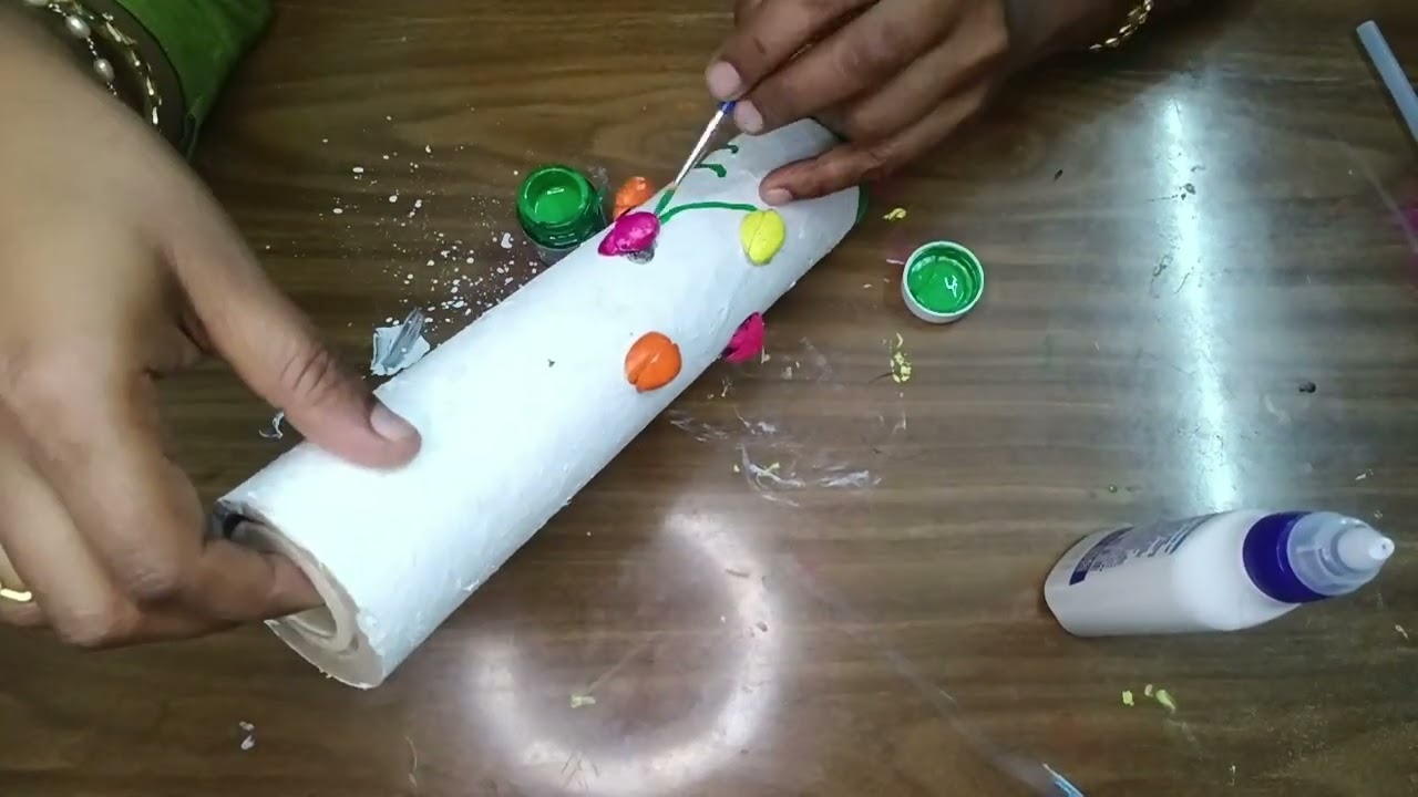 Filter candle to flower vase art