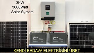 ELEKTRİK PARASI ÖDEMEYE SON, GÜNEŞ ENERJİ SİSTEMİYLE ELEKTRİK BEDAVA