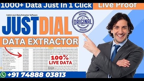 Justdial Data Extractor Latest Version Original Panel | India