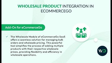 Manage your Wholesale Products with Wholesale Product Module | Tutorial Video