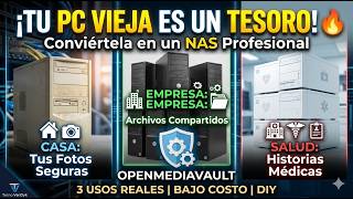 ¡CONVIERTE TUS VIEJAS PC EN ORO! 💰 Servidor NAS con OpenMediaVault [3 USOS REALES]