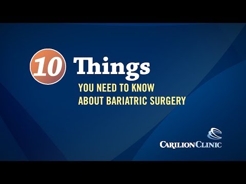 Top 10 Things You Need to Know About Bariatric Surgery
