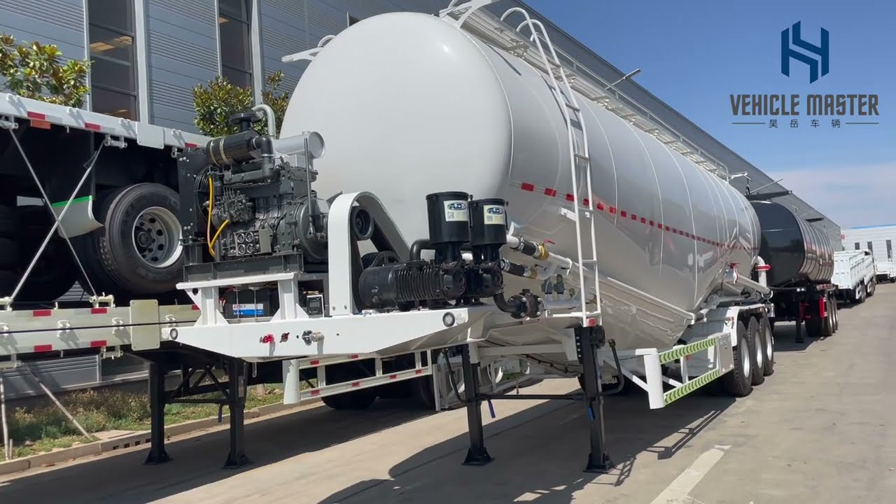 3 Axle Bulk Powder Cement Tanker Trailer - Vehicle Master