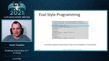 2021 LLVM Dev Mtg “Enabling Interactive C++ with Clang”
