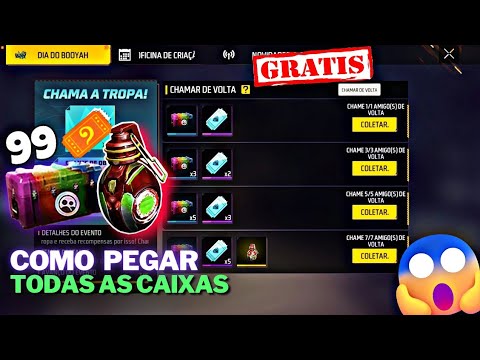 COMO CHAMAR AMIGO DE VOLTA FREE FIRE EM 2022 (EVENTO CHAMA A TROPA) 