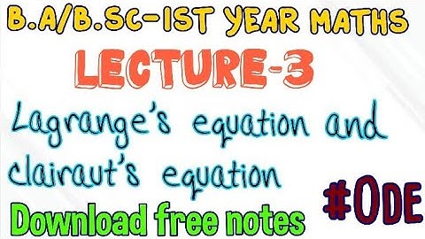 how to solve lagrange