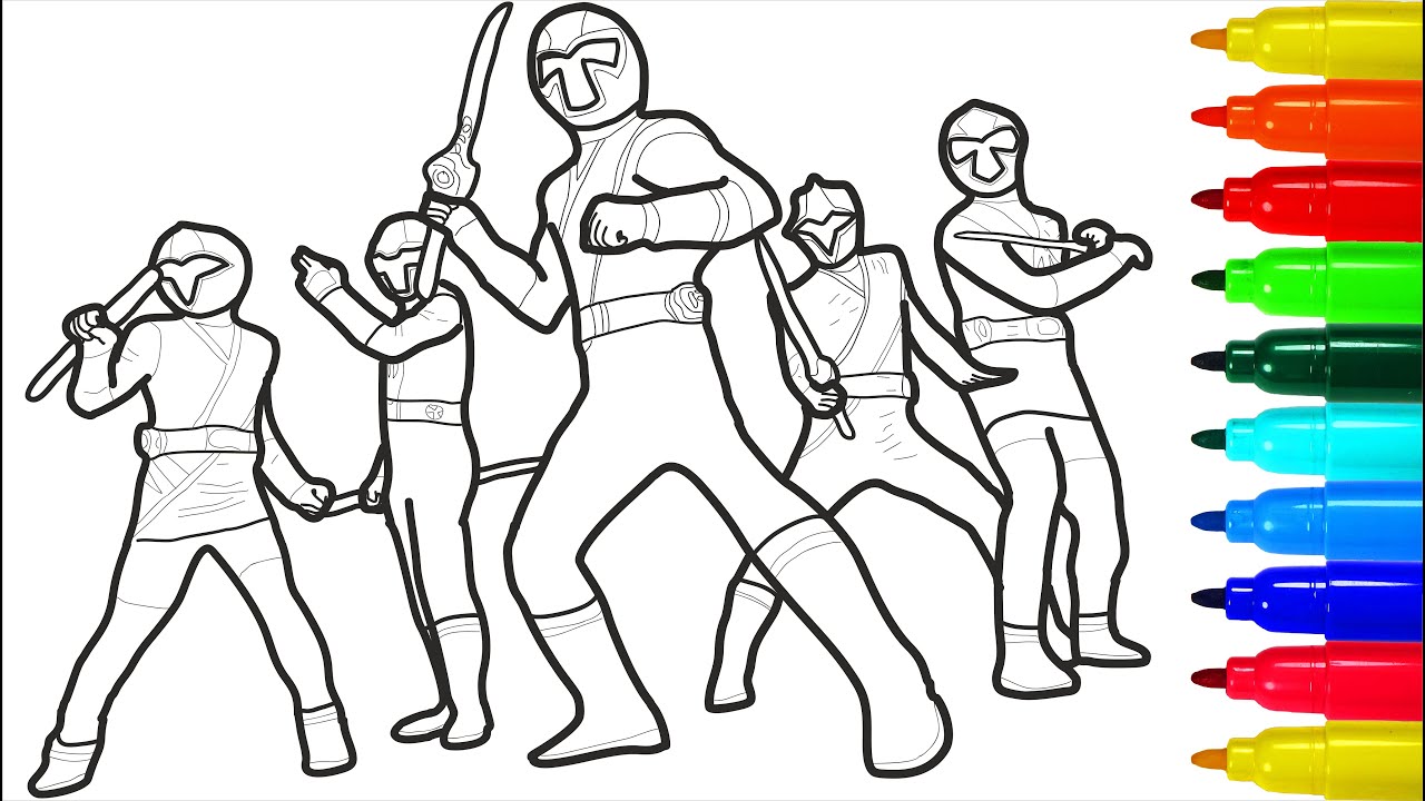 Power Rangers Conflict Coloring Pages