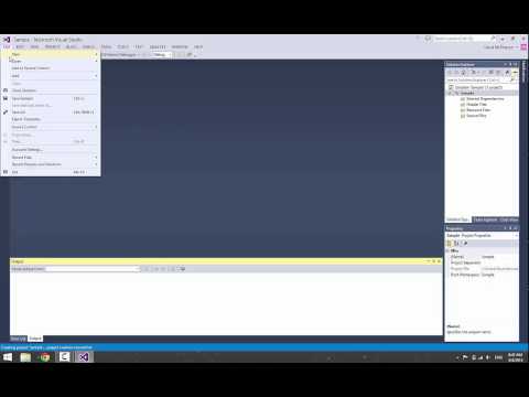 Project Creation in Visual Studio