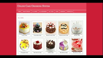 Online Cake Ordering System