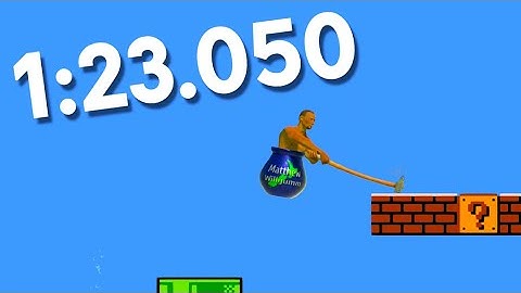 Getting Over It - Mario Map in 1:23.050
