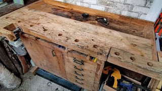 Реставрация верстака. 1 часть. My old workbench restoration. Part 1.