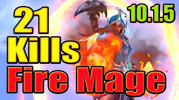 21 Kills Insane Burst Fire Mage Battleground 10.1.5 Dragonflight World of Warcraft PvP