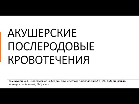 Разбор клинического протокола: послеродовое кровотечение 2023