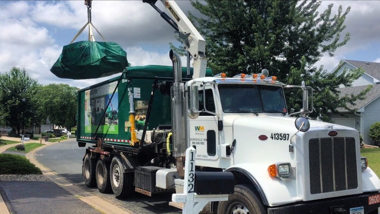 Waste Management Peterbilt Bagster Truck - YouTube