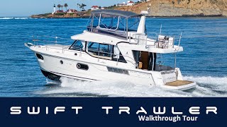 2021 Beneteau Swift Trawler 41 Walkthrough and Drone Video