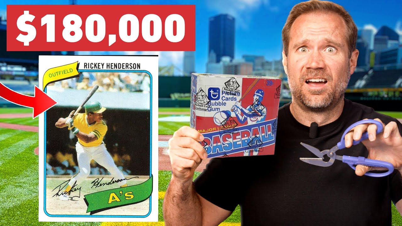 Opening a RARE Box of 1980 Topps Baseball, Chasing a $180,000 Rickey Henderson Rookie Card! 🔥