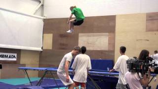 Tanner Hall & Friends  Trampoline Training in Heminghallen