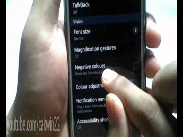 What is Negative colours option in Samsung Galaxy Grand Neo(GT-I9060)?