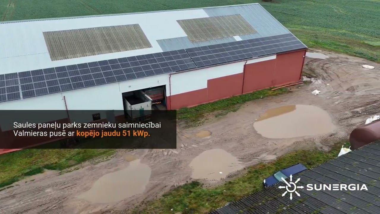 Saules paneļi zemnieku saimniecībai Valmieras pusē