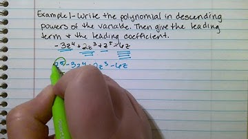 4.2 - Adding & Subtracting Polynomials