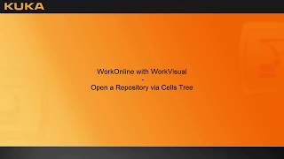 KUKA WorkVisual 4.0 - Open a Repository via Cells Tree