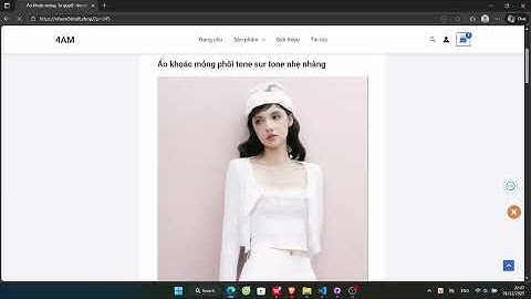 Video demo sản phẩm website thương mại điện tử bán quần áo