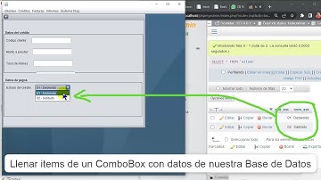 46 Llenar intems u opciones de un ComboBox con datos almacenados en una base de datos Java  NetBeans