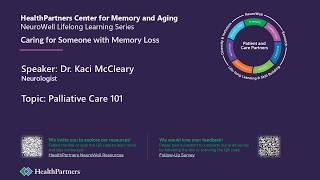 Palliative Care 101 by Kaci McCleary, MD May 20, 2026