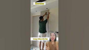 Thi công tấm ốp lam sóng kết hợp tấm ốp than tre trang trí tường đẹp mắt | Lê Hạ Haroma