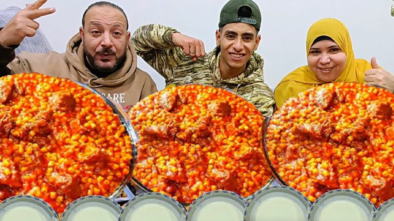 تحدي أكل السرعة كمية كبيرة من مكرونه🔥مبكبكه باللحمه😋 والخسران بخ😂رأس السنة الجديدة💥