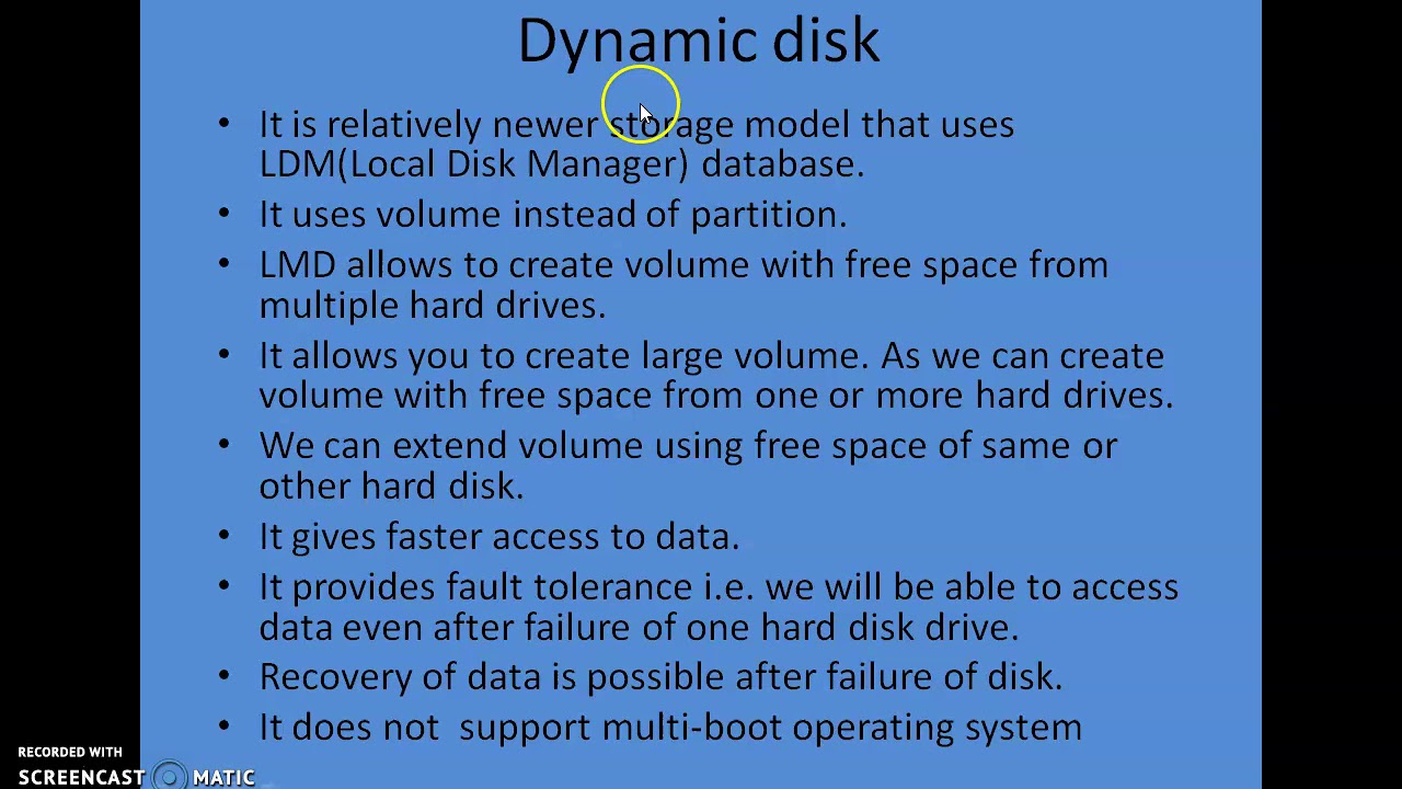 Basic Vs Dynamic disk basicdisk Dynamicdisk harddisk YouTube