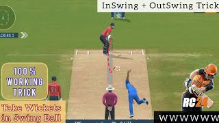 Swing Ball Wicket Taking Trick 💯 | Real Cricket 24 Bowling Tips | RC24