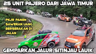 Pantas Viral‼️ Konvoi Akbar Puluhan Pajero Dari Jawa Timur Lewat Sitinjau Lauik, PKJR Panen Saweran