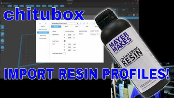 How to import Resin profiles in Chitubox | MAYER MAKES Engineering Resin