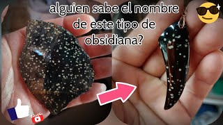 como pulir piedras naturales (dije de obsidiana con puntos)✌️👍