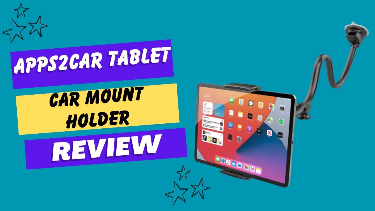 APPS2Car Tablet Car Mount Holder [Long Arm Gooseneck Extension]: Effortless In-Car Entertainment