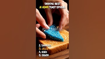 Ranking The Best AI ASMR Toast Spread 🍞 #satisfying #relax #asmr