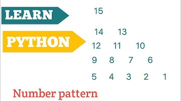 Number pattern program  python | pyramid pattern  python |
