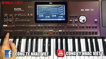 KORG PA700: Hướng dẫn sử dụng các nút chức năng trên đàn