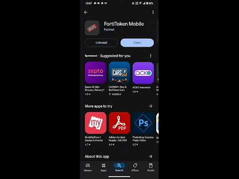 FortiToken Install in Mobile
