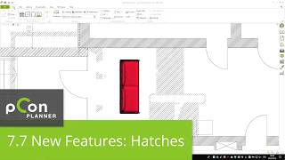 New in pCon.planner 7.7: Hatching
