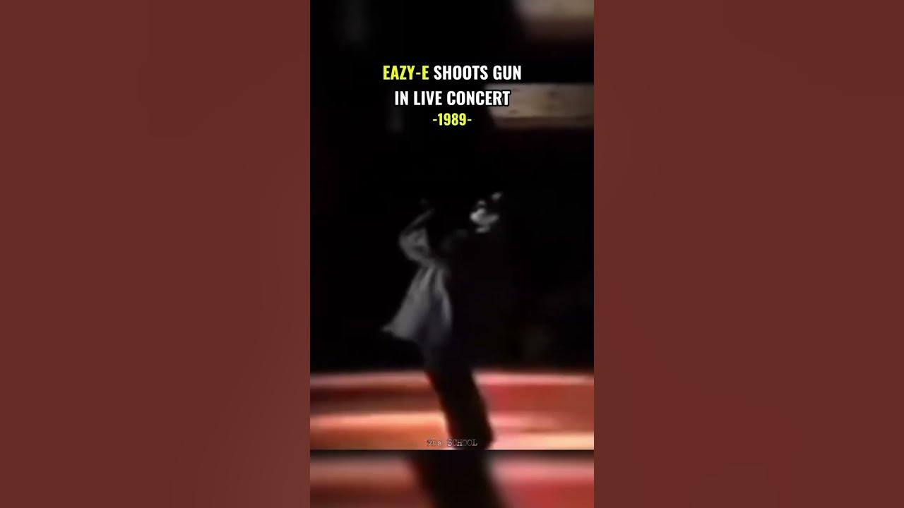 EAZY-E SHOOTS GUN IN LIVE CONCERT-1989-