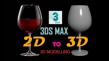 How to make 3d glass model.. || 3D MODEL || 3DS MAX.. Easy way.. #3dsmax