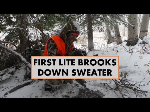 brooks down sweater