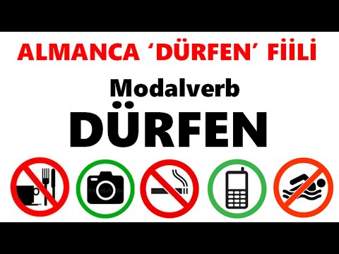 49.DERS ALMANCA |10.sınıf 8.ÜNİTE 22.Ders | DÜRFEN modal fiili | das Modalverb 'dürfen'