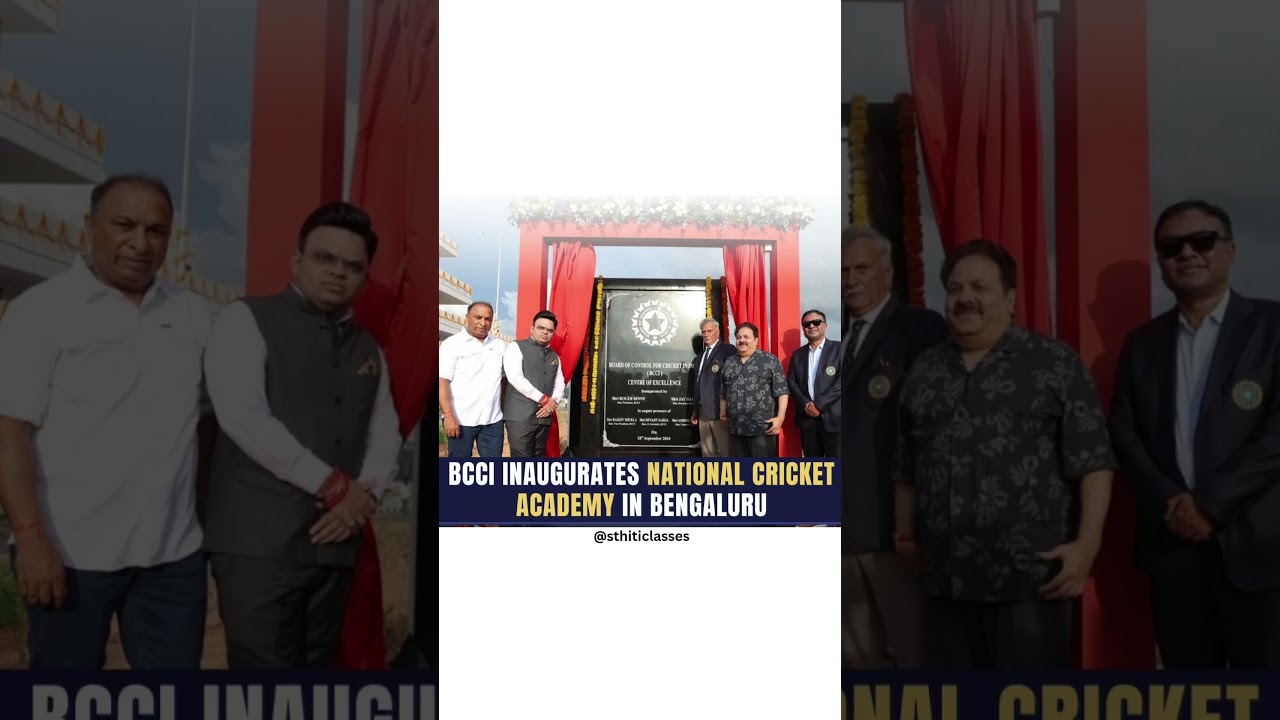BCCI inaugurated the new National Cricket Academy(NCA) in Bengaluru