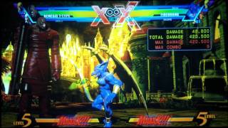 UMVC3: Basic Nemesis Combo Tutorial Pt.2 (Step by Step)